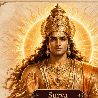 Surya in human form